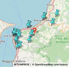 Mappa Via Fondaco, 89058 Melia RC, Italia (8.752)