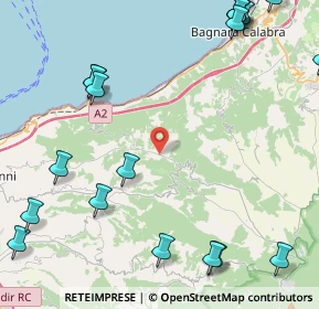 Mappa Via Fondaco, 89058 Melia RC, Italia (7.1705)