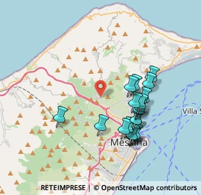 Mappa Località San Michele, 98152 Messina ME, Italia (3.9095)