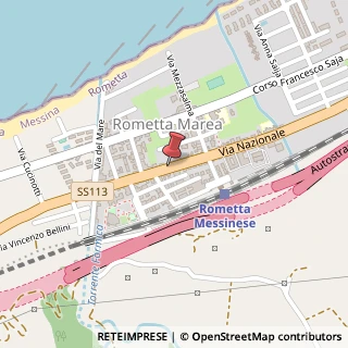 Mappa Via Nazionale, 260, 98043 Rometta, Messina (Sicilia)