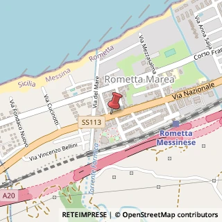 Mappa Via Nazionale, 204, 98043 Rometta, Messina (Sicilia)