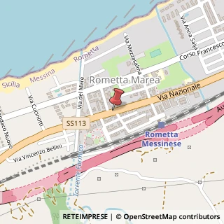 Mappa Via Nazionale, 193, 98043 Rometta, Messina (Sicilia)