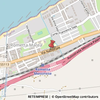 Mappa Via Nazionale, 324, 98043 Rometta, Messina (Sicilia)