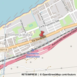 Mappa Via Nazionale, 328, 98043 Rometta, Messina (Sicilia)