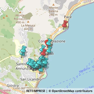 Mappa Località Contemplazione, 98168 Messina ME, Italia (1.103)