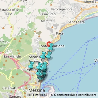 Mappa Località Contemplazione, 98168 Messina ME, Italia (2.54438)