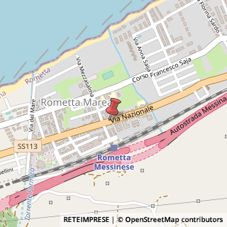 Mappa Via Nazionale, 268, 98043 Rometta, Messina (Sicilia)