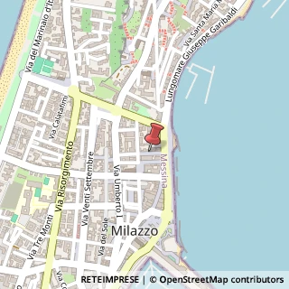 Mappa Via Riccardo D'amico, 16, 98057 Milazzo, Messina (Sicilia)