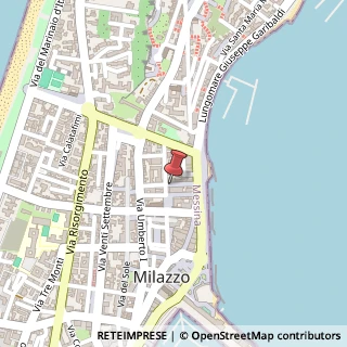 Mappa Via Riccardo D'amico, 29, 98057 Milazzo, Messina (Sicilia)