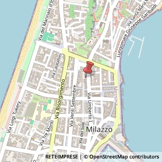 Mappa Via Umberto I°, 181, 98057 Milazzo, Messina (Sicilia)