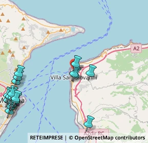 Mappa Traversa a Bottaro, 89018 Villa San Giovanni RC, Italia (6.885)