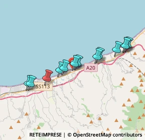 Mappa Lungomare Nauloco, 98040 Rometta ME, Italia (3.85077)