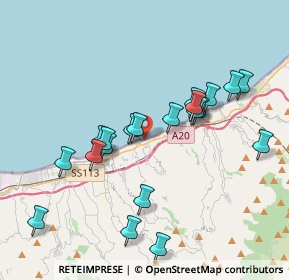 Mappa Lungomare Nauloco, 98040 Rometta ME, Italia (4.168)