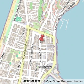 Mappa Via Umberto I°, 96, 98057 Milazzo, Messina (Sicilia)