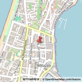 Mappa Via Umberto I°, 143, 98057 Milazzo, Messina (Sicilia)