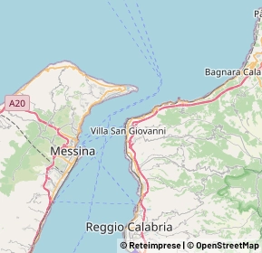 Mappa 89018 Villa San Giovanni RC, Italia (7.91)