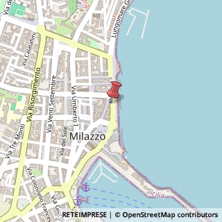 Mappa Via Francesco Crispi, 89, 98057 Milazzo, Messina (Sicilia)