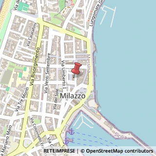 Mappa Via Cumbo Borgia, 17, 98057 Milazzo, Messina (Sicilia)