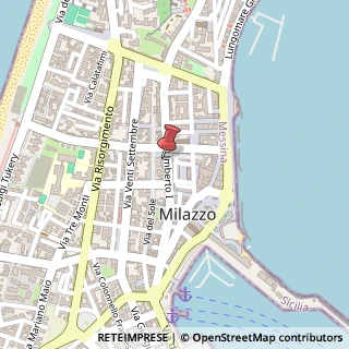 Mappa Via Umberto I°, 97, 98057 Milazzo, Messina (Sicilia)