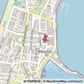Mappa Piazza F. Perdichizzi, 32, 98057 Milazzo, Messina (Sicilia)