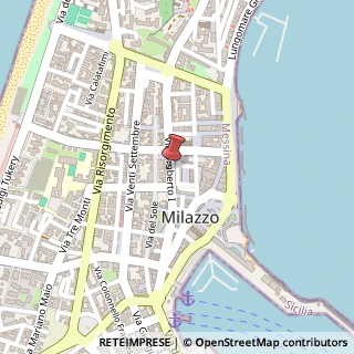 Mappa Via Umberto I°, 65, 98057 Milazzo, Messina (Sicilia)