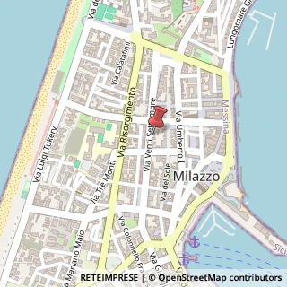 Mappa Via XX Settembre, 100, 98057 Milazzo, Messina (Sicilia)
