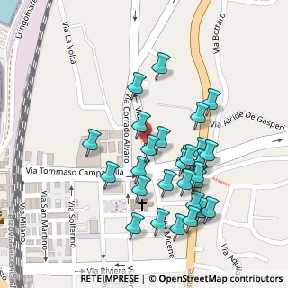 Mappa Viale Tommaso Campanella, 89018 Villa San Giovanni RC, Italia (0.11724)