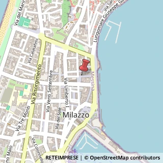 Mappa Via Matteo Nardi, 9, 98057 Milazzo, Messina (Sicilia)