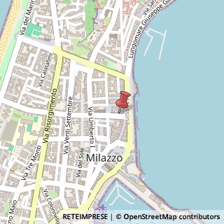 Mappa Via Nino Riolo, 20, 98057 Milazzo, Messina (Sicilia)