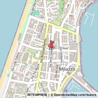 Mappa Via Enrico Cosenz, 29, 98057 Milazzo, Messina (Sicilia)