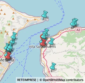 Mappa Via Torre Telegrafo, 89018 Villa San Giovanni RC, Italia (5.3255)