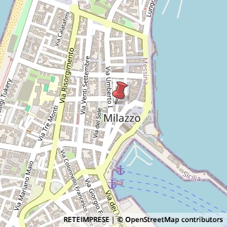 Mappa Via Polidoro Carrozza, 7, 98057 Milazzo, Messina (Sicilia)