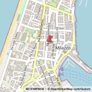 Mappa Via XX Settembre, 36, 98057 Milazzo, Messina (Sicilia)