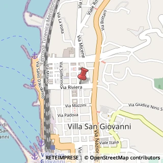 Mappa Via Riviera, 22, 89018 Villa San Giovanni, Reggio di Calabria (Calabria)