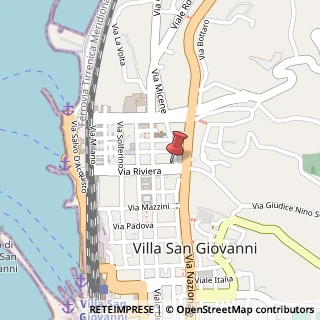Mappa Via Riviera, 10, 89018 Villa San Giovanni, Reggio di Calabria (Calabria)