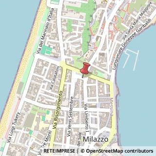 Mappa Via Natta, 11, 98057 Milazzo, Messina (Sicilia)