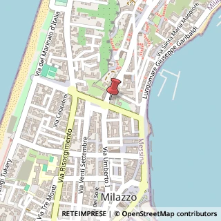 Mappa Via G. B Impallomeni, 2, 98057 Milazzo, Messina (Sicilia)