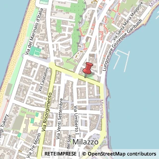 Mappa Via colombo cristoforo 7, 98057 Milazzo, Messina (Sicilia)