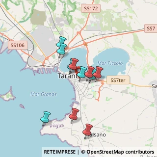 Mappa Via Socrate, 74121 Taranto TA, Italia (3.11545)