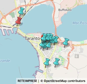Mappa Via Socrate, 74121 Taranto TA, Italia (1.36357)