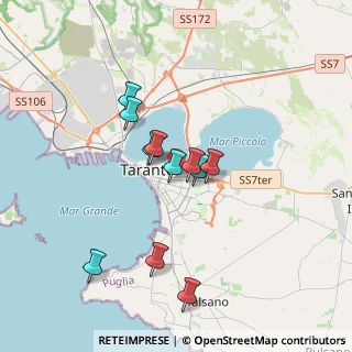 Mappa Via Colonnello Giovanni Cugini, 74121 Taranto TA, Italia (3.17)