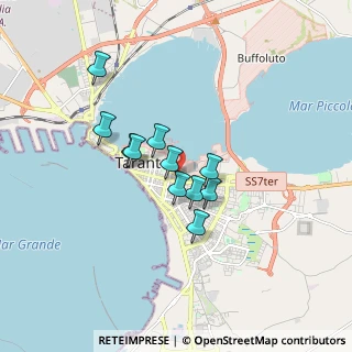 Mappa Via Capotagliata, 74121 Taranto TA, Italia (1.33636)