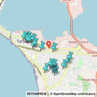 Mappa Via Euclide, 74121 Taranto TA, Italia (0.9925)