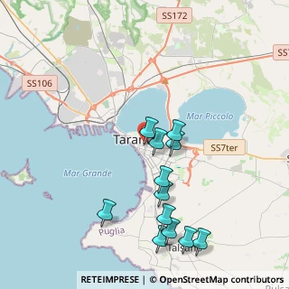 Mappa 74100 Taranto TA, Italia (4.44333)