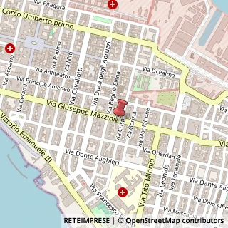 Mappa Via Giuseppe Mazzini, 162, 74121 Taranto, Taranto (Puglia)