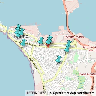 Mappa Via Plateja, 74015 Taranto TA, Italia (1.06)