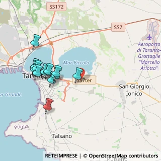 Mappa Via per San Giorgio Jonico Km 10, 74121 Taranto TA, Italia (4.51867)