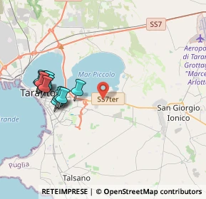 Mappa Via per San Giorgio Jonico Km 10, 74121 Taranto TA, Italia (4.52385)