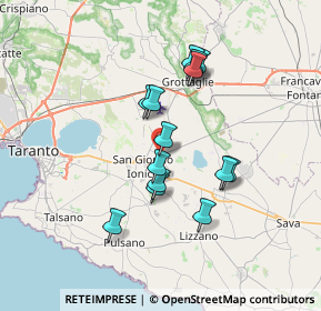 Mappa Via Dante, 74021 Carosino TA, Italia (6.32571)