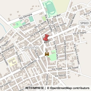 Mappa Via Dante Alighieri, 35, 74021 Carosino, Taranto (Puglia)